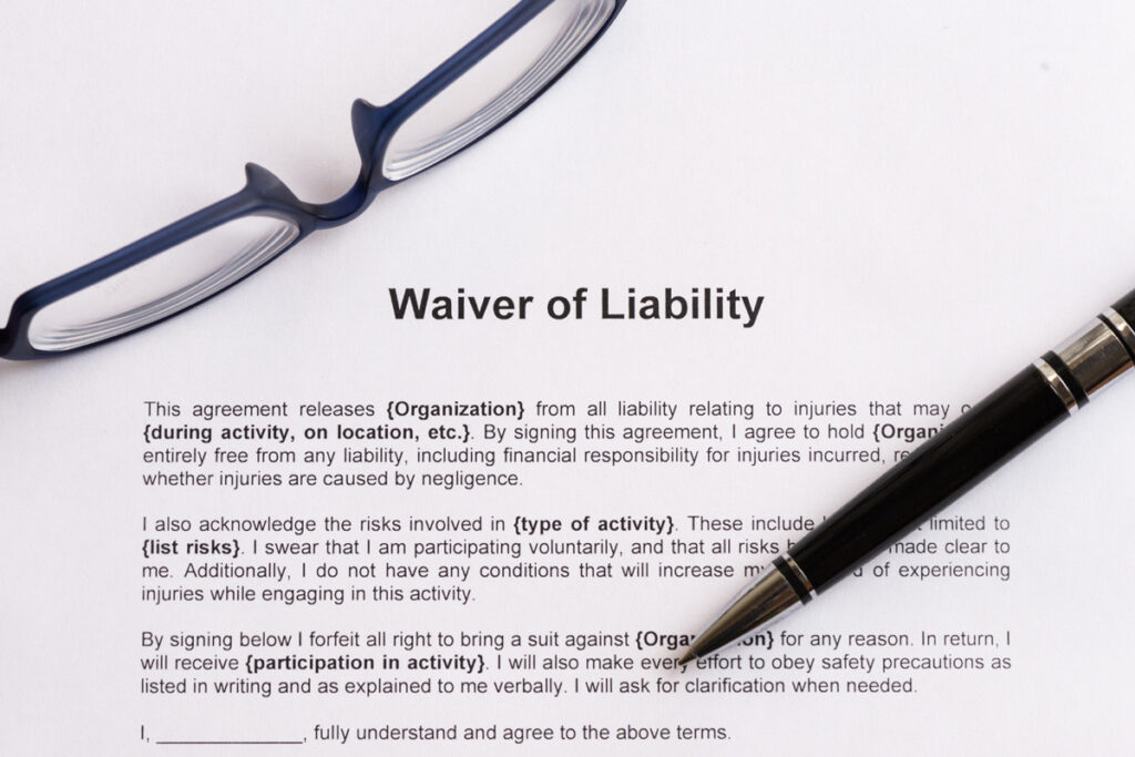 waiver of liability