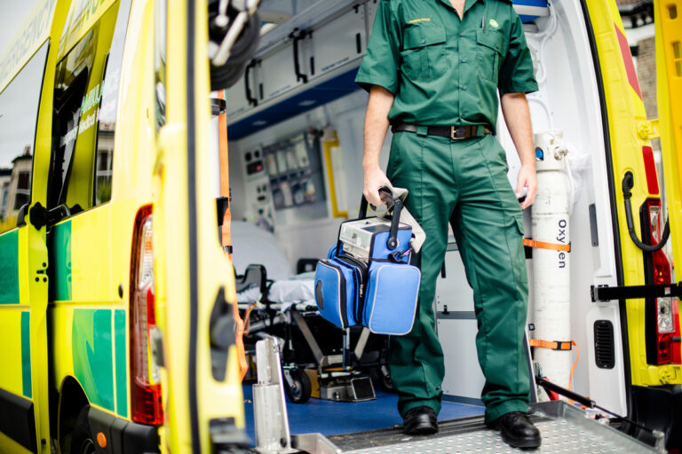 Paramedics at work